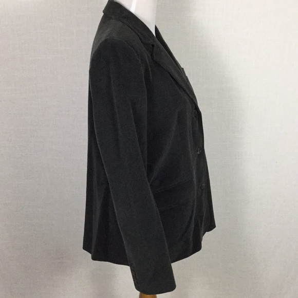 NWOT Rafaella olive-green-grey corduroy blazer - Picture 7 of 10